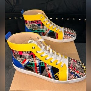 Loubiballage high top spike sneaker EUC (44.5) 11.5